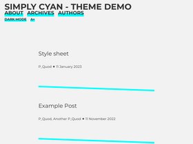 Simply Cyan screenshot